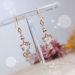 《お嫁入り*3》ピアス/イヤリング💕ねこちゃん😽キラキラジルコニア大人可愛いアクセサリー💠