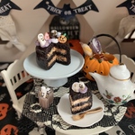 ミニチュア　フェイクスイーツ　ハロウィン　ケーキ　