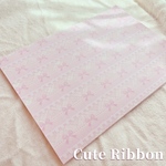 Cute Ribbon 両面印刷 【カウント数25枚】