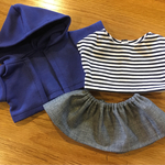 ぽぽちゃん服　パーカーセット⑤ 