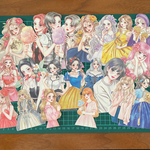 女の子ステッカー　20枚