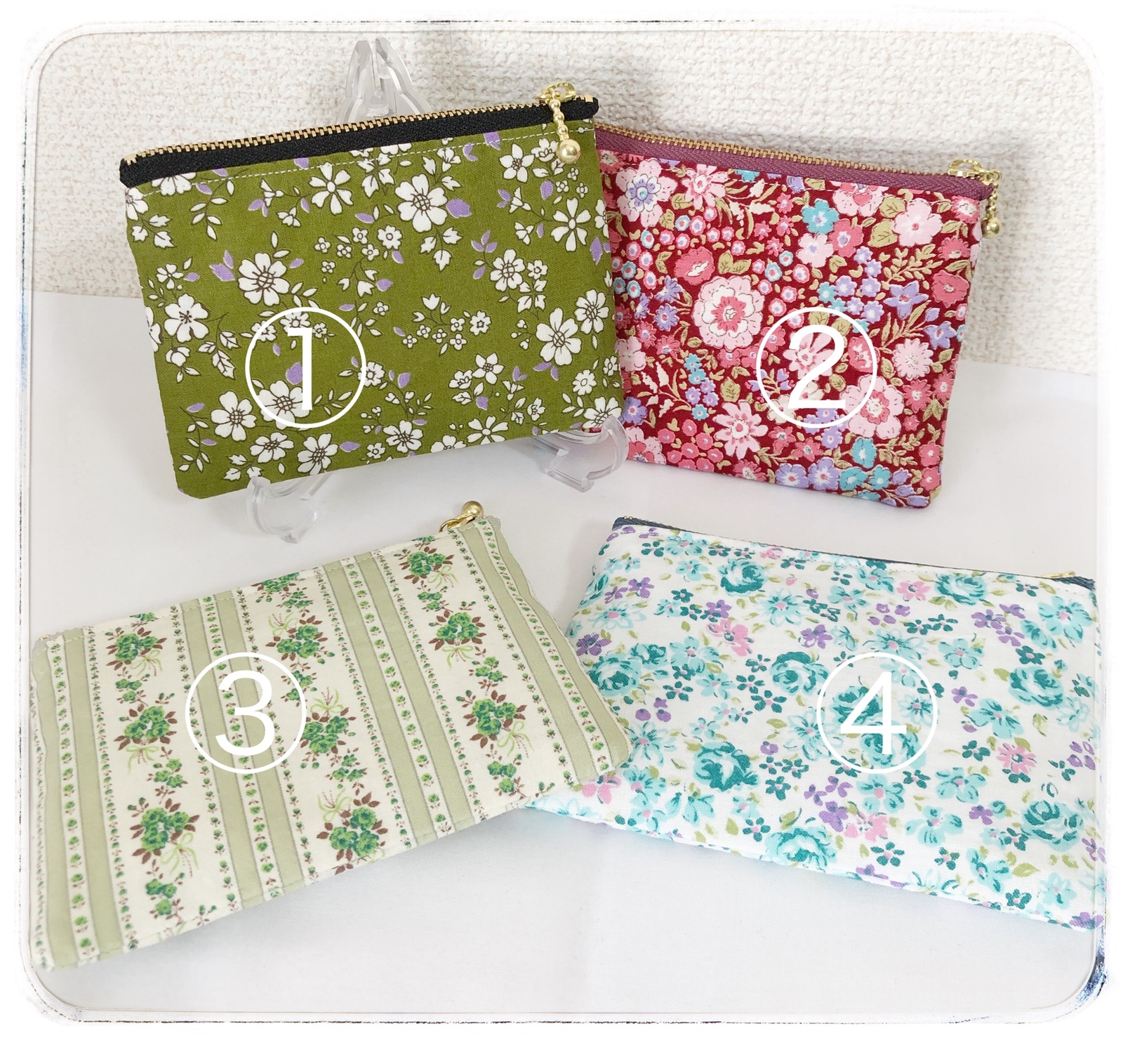 花柄 ポケットティッシュケースポーチ - k00pan | minne byGMOペパボ