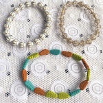 deadstock 【3連55コセット】JIRI＊IVANA#czech beads#チェコビーズ　lantern10㎜ leaf15✖️7㎜