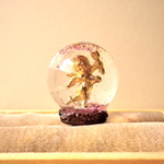 きらきら星とキューピッドのスノードームリング