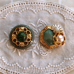 ボタンアクセサリー(ピアス・イヤリング)