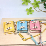 革細工　小かばん　調整紐　一つ　　micro  bag.