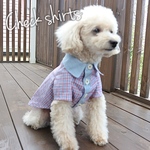 犬服 ♡ チェックシャツ　A レッド系