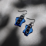 〈SALE〉シルバー×ブルー　アクリル　キヘイピアス　02 sb2