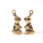 PDT-232-MG【2個入り】ウサギペンダント,rabbit Charm Pendant / 7mm x 14mm 
