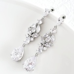 【再入荷】結婚式 ブライダル ピアス CZA-14