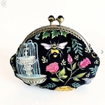 キャサリンロウ &リバティ　がま口ポーチ　秘密の庭