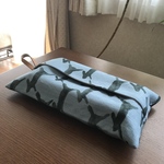 ティッシュカバー✳︎壁掛けタイプ✳︎ミナペルホネン ハンドメイド  runrunrun 水色