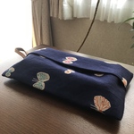 SALE☆ティッシュカバー✳︎壁掛けタイプ✳︎ミナペルホネン ハンドメイド  hanahane ネイビーブルー　
