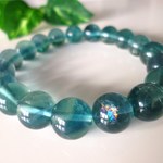 ☆希少☆心のやすらぎ★精神安定★リラクゼーション効果☆天才の石☆高品質ＡＡＡ☆ブルーフローライト♪　☆１０ｍｍ☆　☆１６ｃｍ☆