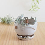 猫の棲む月夜の街・PB635・S　プランターボール　(植物なし）
