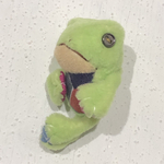 カエル　ちびちびぬいぐるみ　黄緑