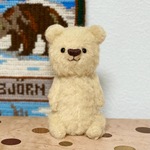 2021第二弾① 薄茶ベアさん　ハンドメイド　テディベア
