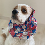 カラフル個性的花柄❤︎全4色ピンク　犬用スヌード　中型犬用スヌード