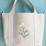 キャンバストートバッグ　トートバッグ　刺繍