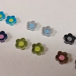 花ピアス【シックカラー】