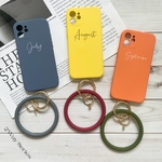 【12色】ハングル付き　2way 文字入れiphoneケース　iPhone13 iPhone13pro iPhoneproMax  iPhone12 iPhone12mini 