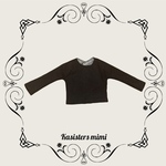【送料無料】黒無地ロンT【ブライス】【リカちゃん】【ブライスアウトフィット】【リカちゃん服】