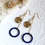 【ﾋﾟｱｽ】満月とパールのピアス