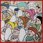  【SALE】カラフルかお吹き出しメモシール