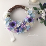 ハーフリース❤︎purple & blue