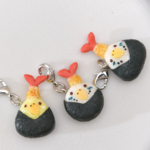 ことりむすび＊チャーム＊天むすセキセイインコ＊4種