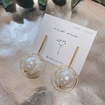 globeピアス /つぶっとパール