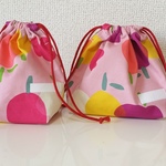 チューリップのお弁当袋＆コップ袋