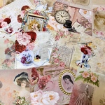 (再販×1)花いっぱいのジャーナルペーパーセットB＊コラージュ素材＊ジャンクジャーナル