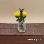 第13段　ミニチュアバラの花瓶(イエロー)