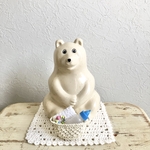 しろくま貯金箱用　カゴ