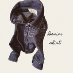 denimシャツ