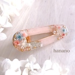 purepink&mistyblueのヘアクリップ　ギフト　誕生日プレゼント　バースデープレゼント　ピンク　ブルー　花　フラワー