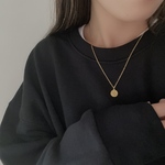 ... 316L coin necklace 〈 アレルギー対応 316L素材 コインチャームネックレス 〉