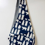 RiceBAG  お手上げベア柄　(ブルー系）：内ポケット付き