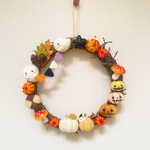 羊毛フェルト☆ハロウィンリース🎃