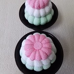 ちりめん細工    菊落雁    お供物(うす緑)