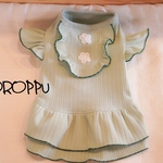 現品限り!再販!お抹茶ラテワンちゃんワンピ