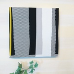 北欧ストライプのファブリックパネル  30cm×30cm 