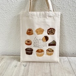 Cafe-sweets☆羊毛刺繍 キャンバストート〜焼菓子ミックス🍪🥮🧇