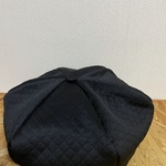 ニットベレー帽＊大人＊キルトニット黒