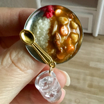 ミニチュア カレーブローチ