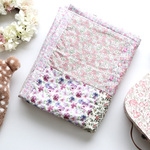 【9/2再入荷♡】リバティ＊パッチワークのふわふわ♡キルトマット（中）