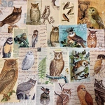 (再販×38)🦉フクロウのエフェメラ🦉＊ジャンクジャーナル＊コラージュ素材＊コラージュペーパー