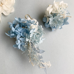 【natural blue(LL)】ドライフラワー　ピアス・イヤリング　ブライダル ウェディング