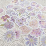 花  フレークシール 【S1061】purple